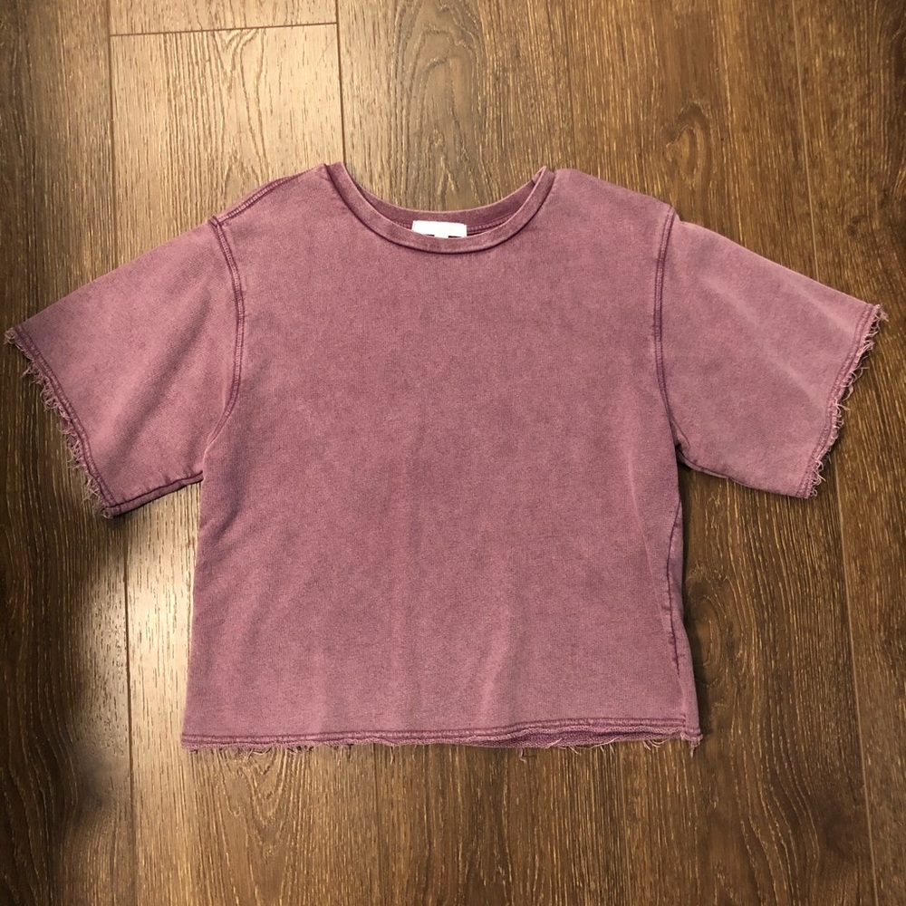 Don't Ask Why Washed Mauve Purple Sweatshirt